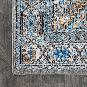 Izmit Geometric Vintage Medallion Area Rug
